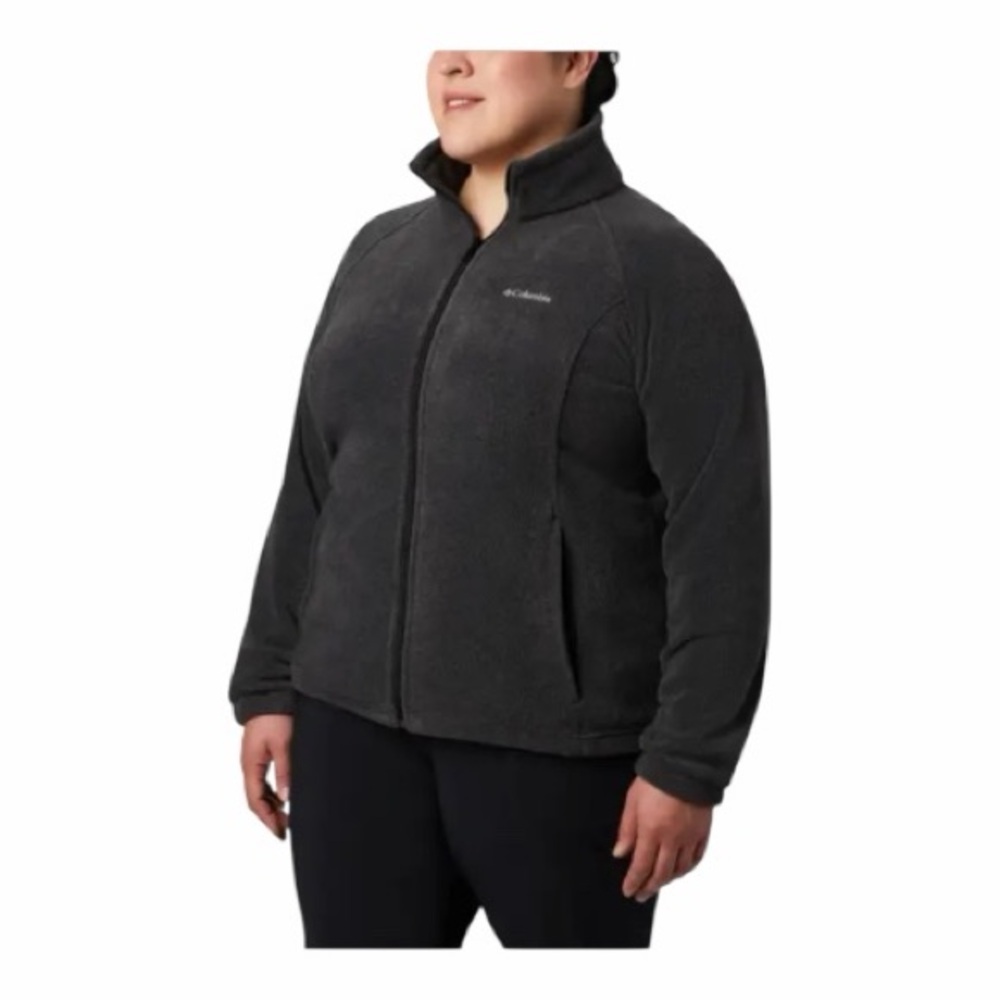 Columbia Benton Springs Full-Zip Fleece Jacket – Women’s Plus Size 3X – Charcoal